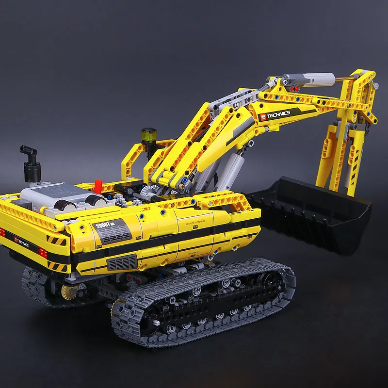 DHL 20007 Technic автомобиль серии совместим с 8043 модель экскаватора строительный