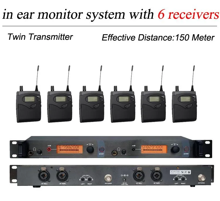 Приемники с двойным передатчиком система мониторинга в ушах наушниками