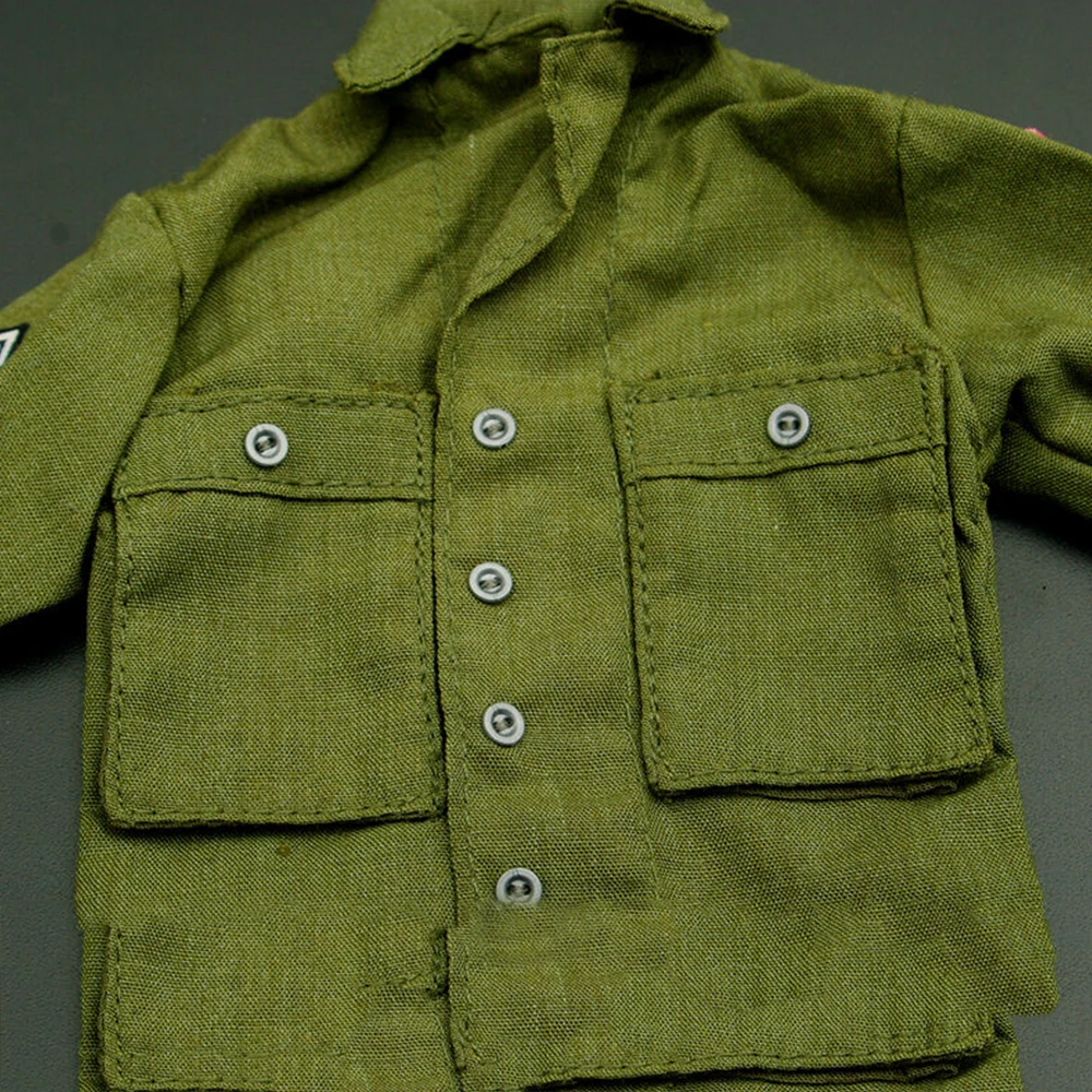 Дракон 1/6 WWII США Солдат Рисунок Армейский Зеленый рубашка куртка верхняя одежда