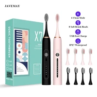 sonic toothbrush smart electric tooth brush ultrasonic automatic toothbrush usb fast recharge ipx7 waterproof for adult gift x 7
