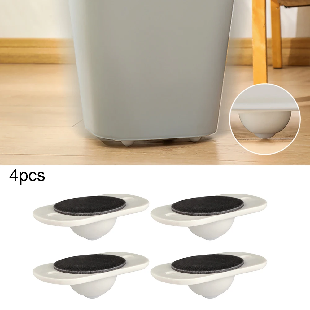 

4PCS Adhesive Swivel Caster Wheels Storage Box Pulley 360 Degree Rotating Scroll Wheels for Storage Box Tissue Box Home In Stock