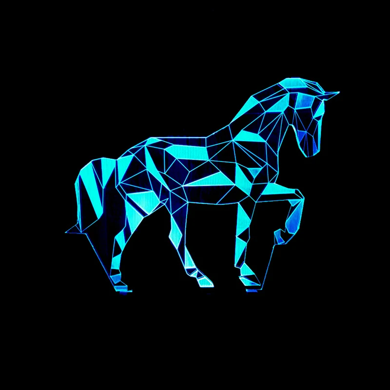 

Zebra Colorful 3D Toy Lamp Table Lamp Touch Romantic 7 Colors Change 3D Zebra Animal Shape Bulb LED Nightlight ABS Body Material