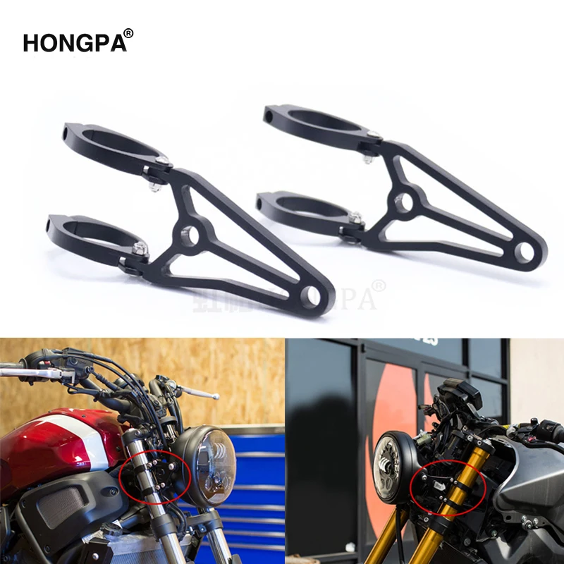 Алюминий 41 мм Универсальный кронштейн для фары мотоцикла Запчасти передняя