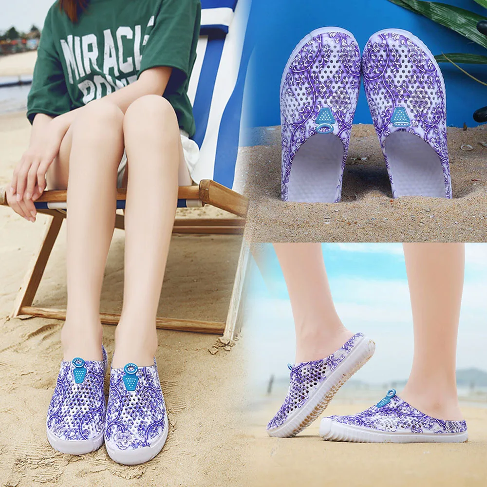 

2020 Ladies Women Beach Sandals Casual Hollow Out Shoes Flip Flops Shoes Sandalia Feminina Buty Damskie