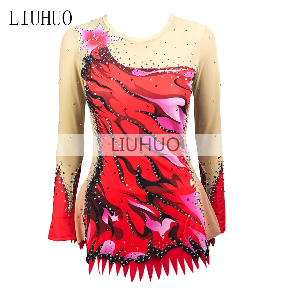 Платье для фигурного катания LIUHUO женское платье девочек ледяных выступлений