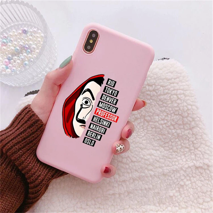 Чехол для телефона с надписью La Casa de papel iPhone 7 8 6S Plus X 11 ТВ-сериала бумажный чехол XS