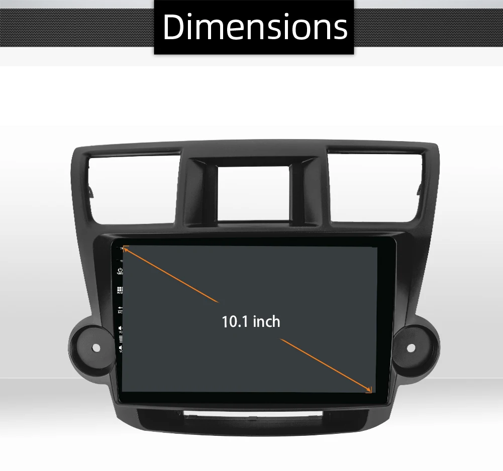 Автомобильный мультимедийный DVD-плеер Bosion Android 10 для Toyota Highlander 2009-2014 GPS-навигация