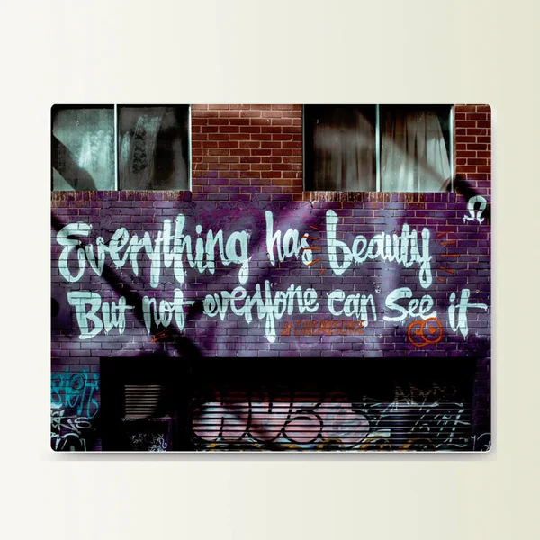 

Everything Has Beauty Art Typograhy Inspirational Tin Sign Metal Sign Metal Poster Metal Decor Metal Painting Wall sign
