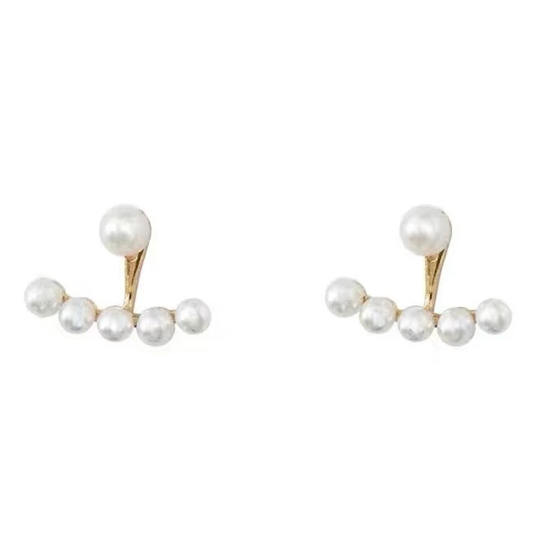 

Elegant Women Stud Earrings Faux White Pearl Charms Stud Hypoallergenic Jewelry N0HE