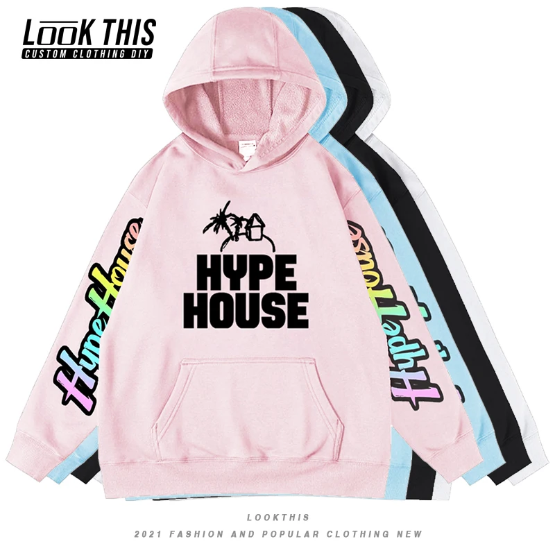 

Manga Hype House Printing Pullover Cartoon Men Hoodies Streetwear Sweatshirts Oversized Hoodie Male Men Women Unisex Hooded