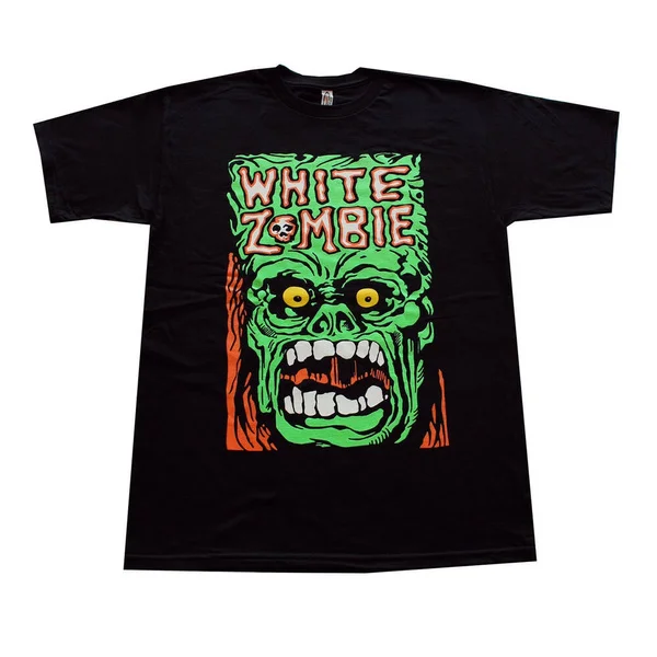 

White ZOMBIE Punk Rock Band Men's T-Shirt Black
