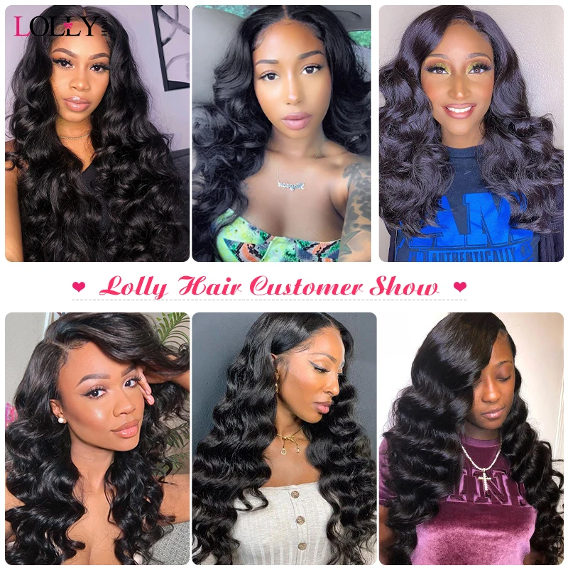 Свободные Пряди глубоких волн с фронтальной перуанской прядью человеческие