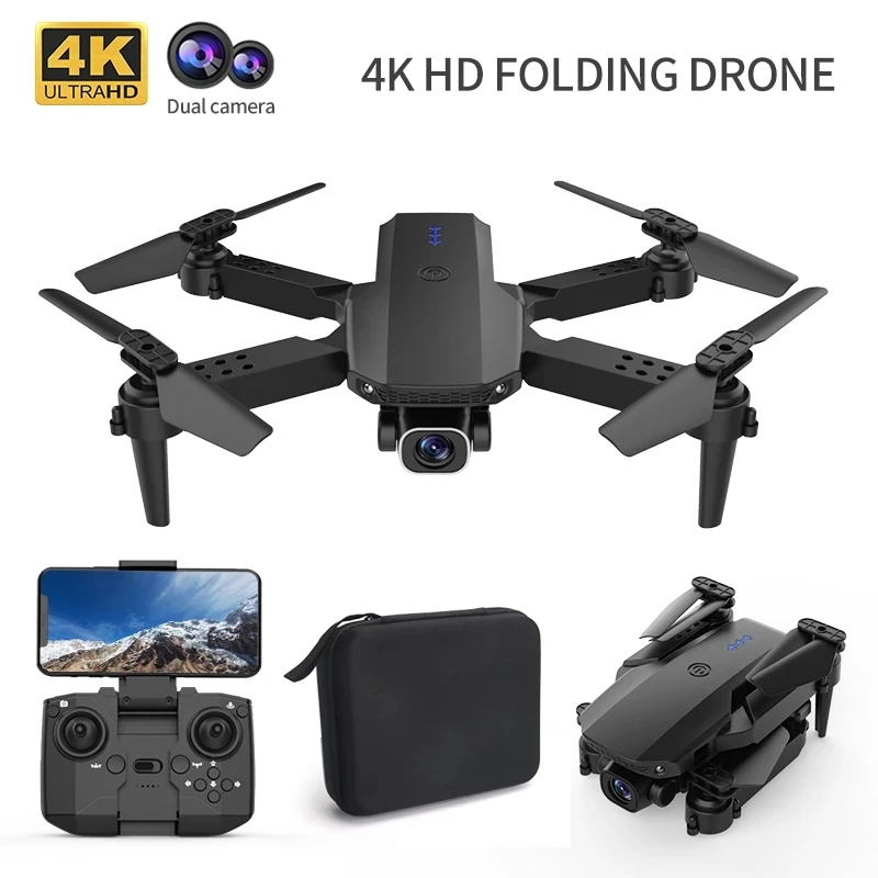 

New K5 Mini RC Drone 4K HD Dual Camera Wifi FPV Rc Quadcopter Fold Drones Altitude Hold Rc Helicopter Boy Toys