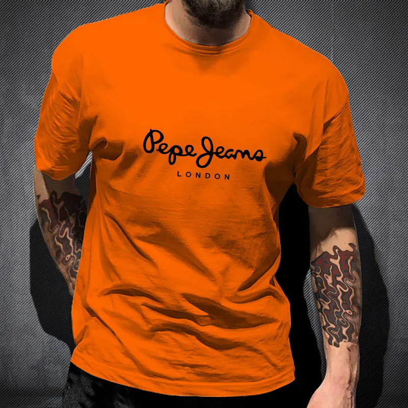 

2021 Summer Homme Tshirt Brand Men's T-shirt Cotton Streetwear Hip Hop Print O-neck Men Women Casual T-shirt Male Tees Tops