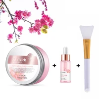 sakura face care set sakura mud mask serum essence for face and body purifying face mask for acne blackheads and oily skin