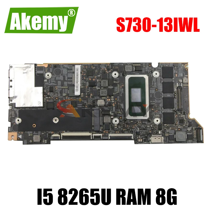 

Материнская плата для ноутбука Lenovo Yoga S730-13IWL ноутбук 730S-13IWL Материнская плата ноутбука 17934-1 с процессором I5 8265U RAM 8G 100% тест