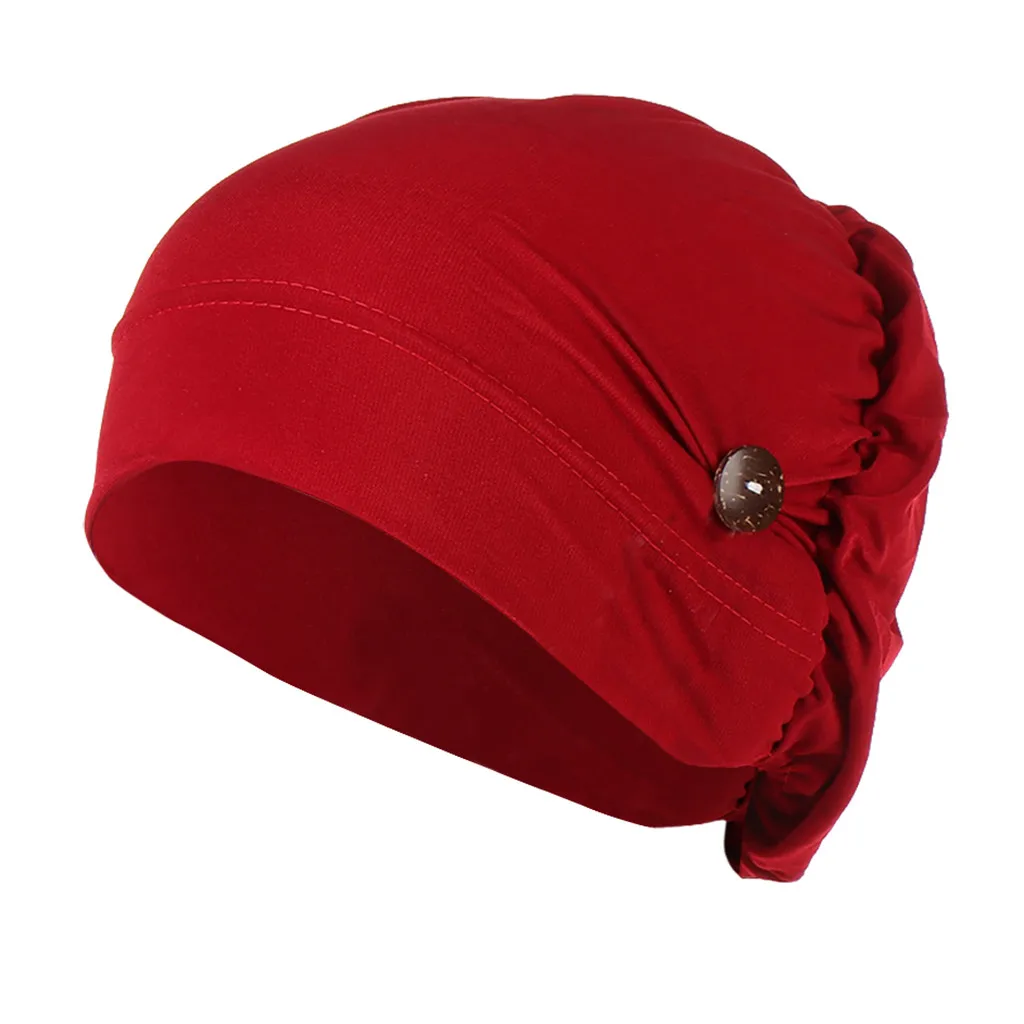

Muslim Hijab For Women With Buttons Mask Holder Wearing Protect Ears Head Wrap Hat Headscarf Bonnet Inner Hijabs Cap