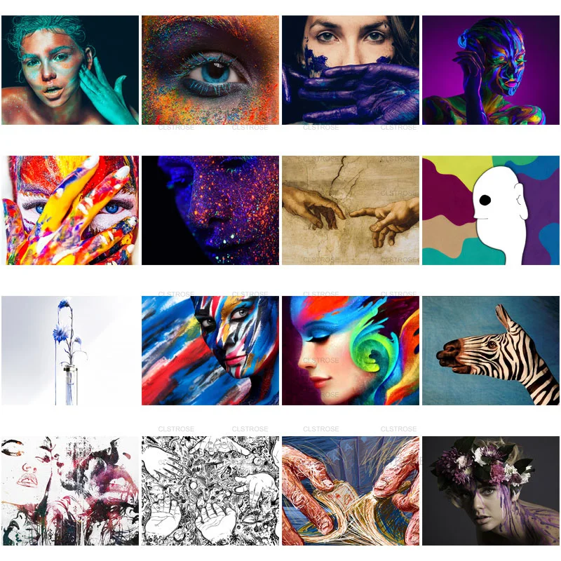 

Acrylic material European style DIY diamond painted paint beauty model square round diamond living room furniture decoration