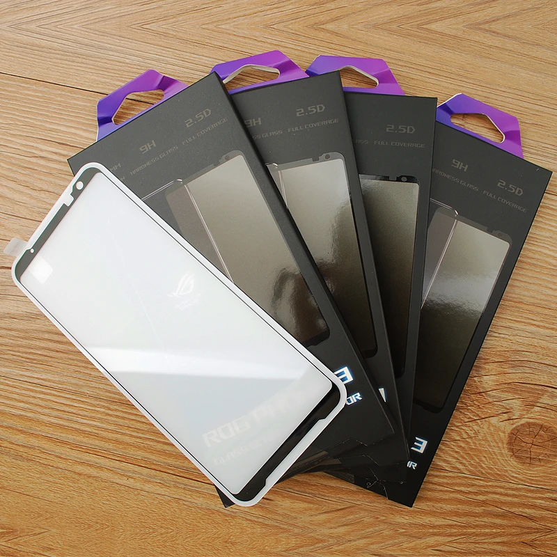

2 PCS Original Black Tempered Glass Film ASUS ROG PHONE 3 Screen Protector Film Full Screen for Asus ROG 3