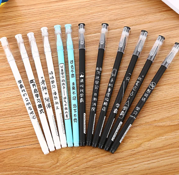 100 шт./лот оптовая продажа творческая личность нейтральная ручка Студенческая