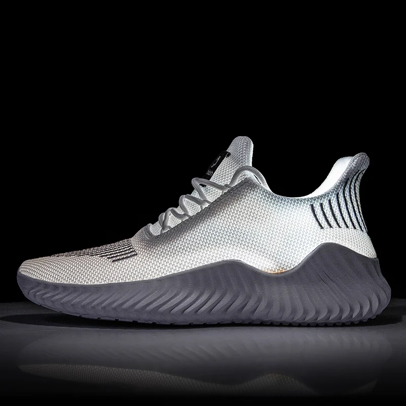 

Hot Sale High Quality Men Shoes Comfortable Mens Casual Shoes Breathable Lightweight Sneakers Black Gray White Big Size 39-47