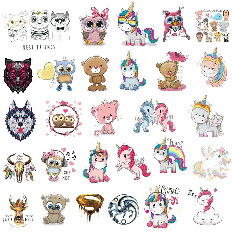 Детские нашивки для рубашки с утюгом животными аксессуары самостоятельного