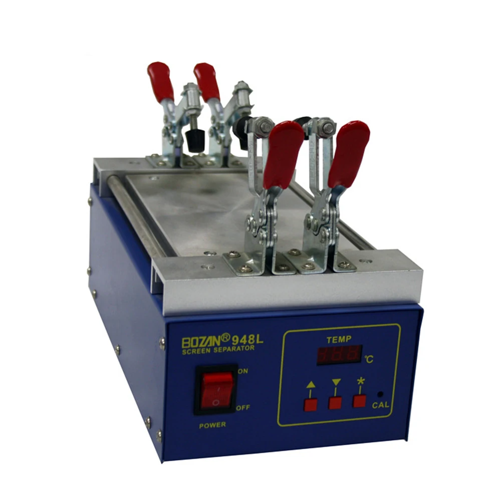 BOZAN 948L Mobile phone screen maintenance heating plate LED repair table digital display constant temperature heating table220V 60 60mm microcomputer temperature controlled heating platform mobile phone screen removal preheating platform bozan 946 60 500w