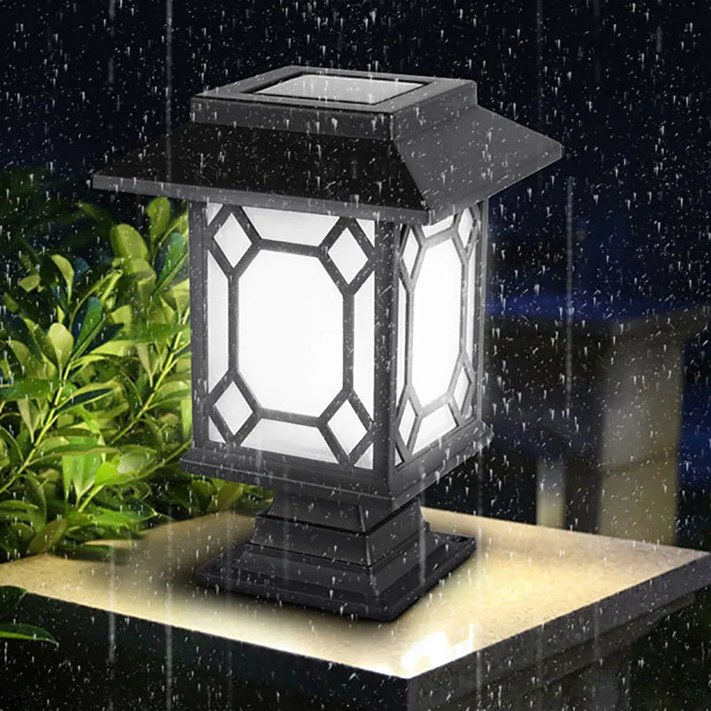 Винтажная уличная лампа водонепроницаемый светильник на солнечной батарее