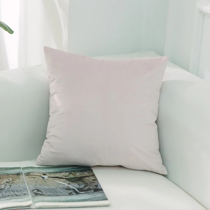 10 Nordic Style Velvet Pillowcase Simple Solid Throw Cushion Covers Square Pillow Cover for Bedroom Sofa Living Room Decoration - Цвет: 10