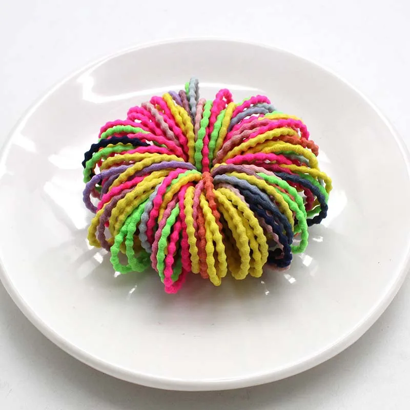 100 шт./лот 3 см аксессуары для волос девочки резинки эластичная резинка ленты