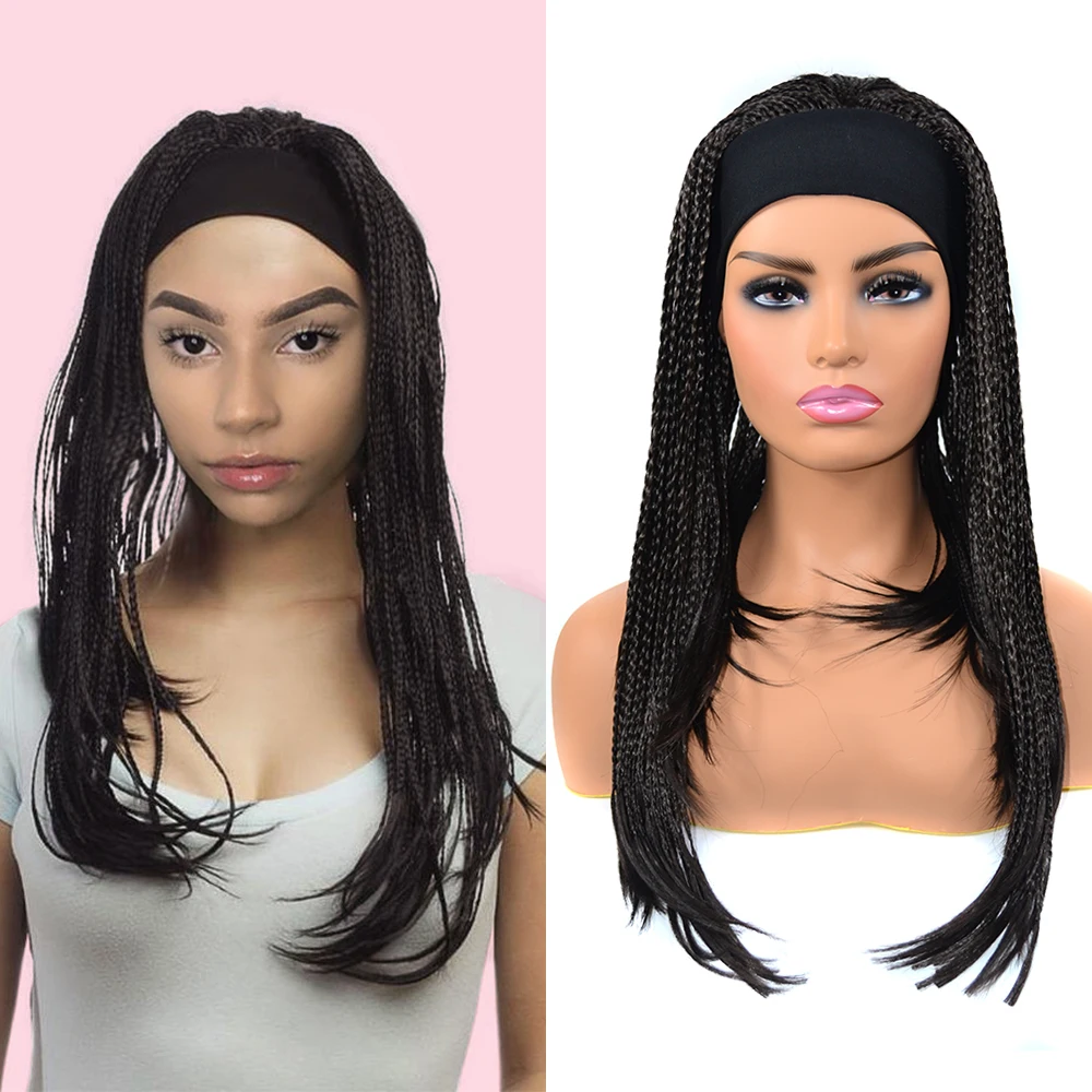 YxCheris Синтетический Плетеный парик с косичкой головной повязкой легко носить