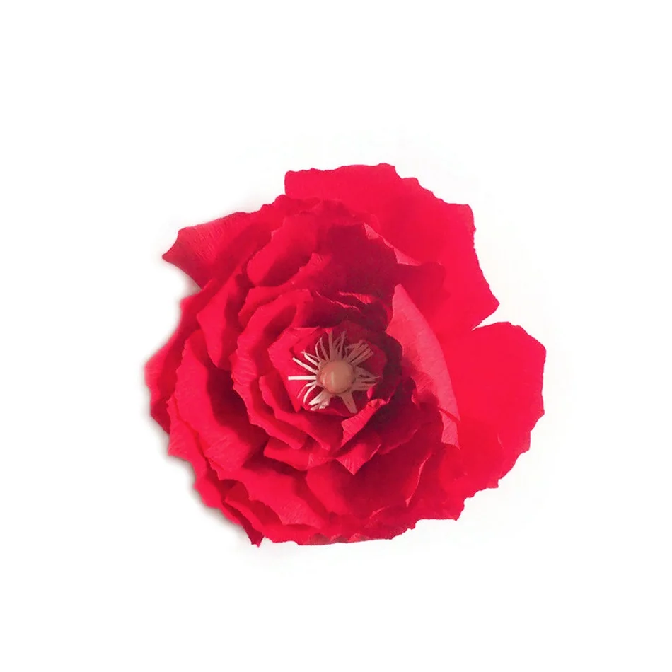 2018 г. уникальные большие искусственные цветы из крепа 5 шт. украшение для свадьбы