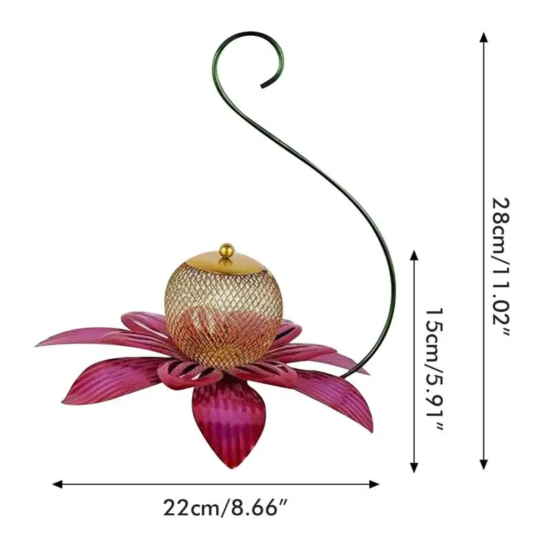 

Garden Bird Feeder Flower Design Bird Feeder Hanging Bird Seed Feeder For Outdoors Home Garden Hummingbird Feeder Feeding Bird