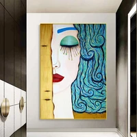 abstract kiss tear canvas art poster by gustav klimt famous canvas paintings modern wall pictures for living room decor cuadros