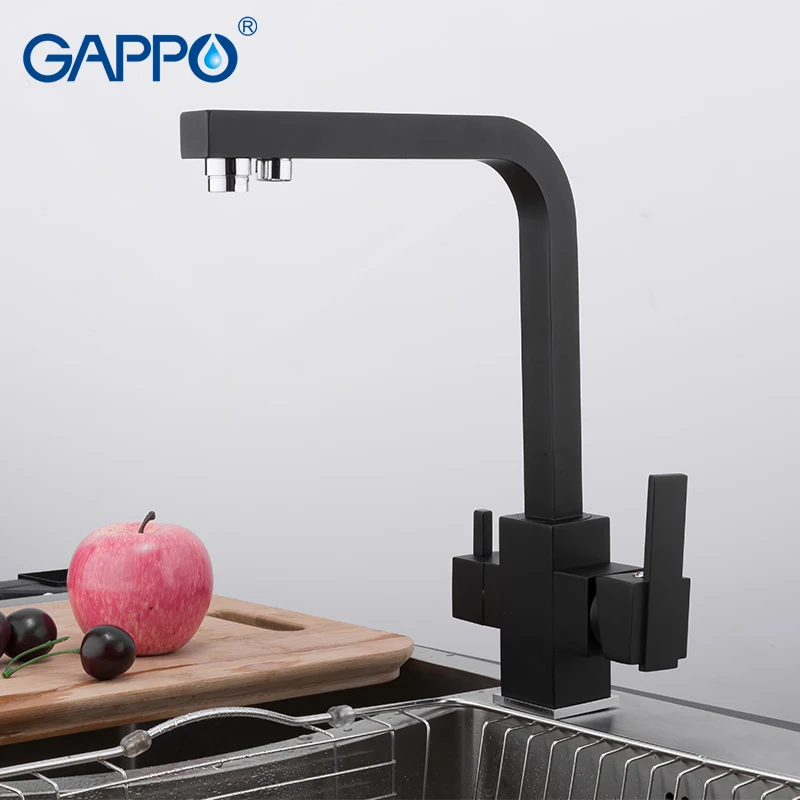 Кран для раковины GAPPO Y40519 кухонный смеситель из хромированной латуни с фильтром