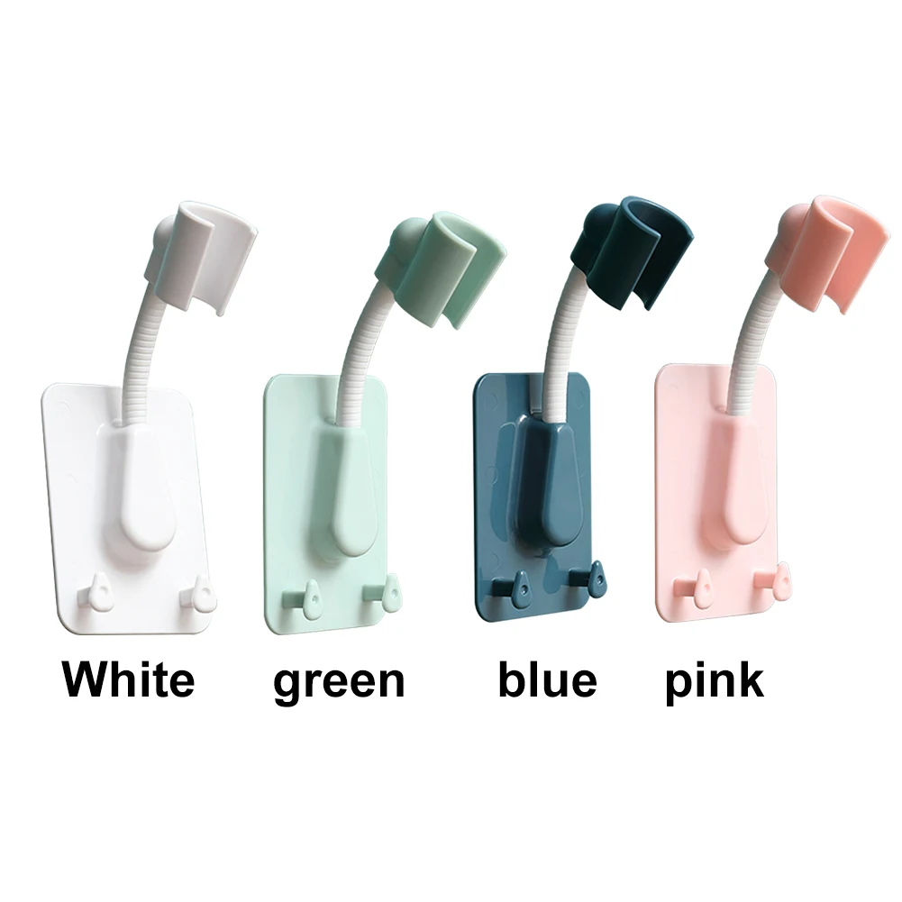 

4pcs/set Shower Head Holder Universal ABS Adjustable Spa Easy Install Stand Wall Mounted 360 Degree Rotation Self-adhesive