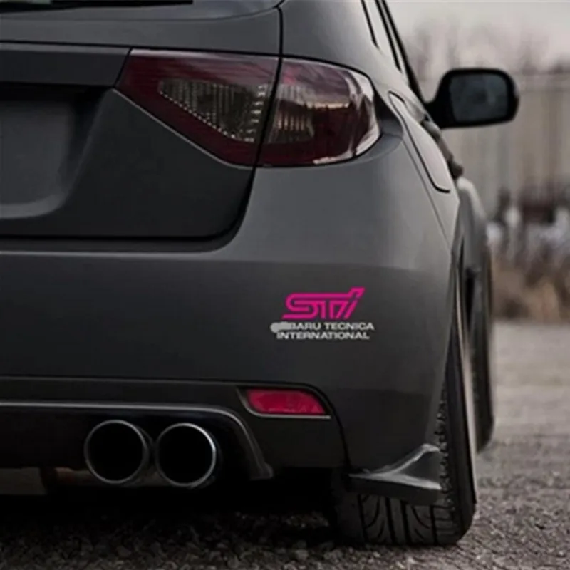 STI emblem badge Car side body sticker For SUBARU BRZ XV LEGACY Forester Outback Rally WRX WRC Impreza styling | Автомобили и