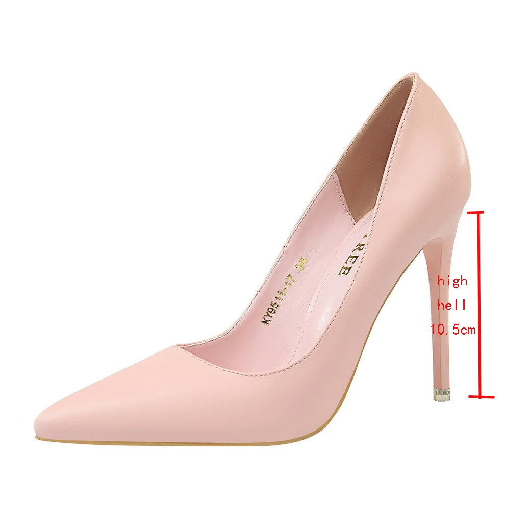 Женские туфли-лодочки с острым носком на высоком каблуке 10 5 см | Обувь