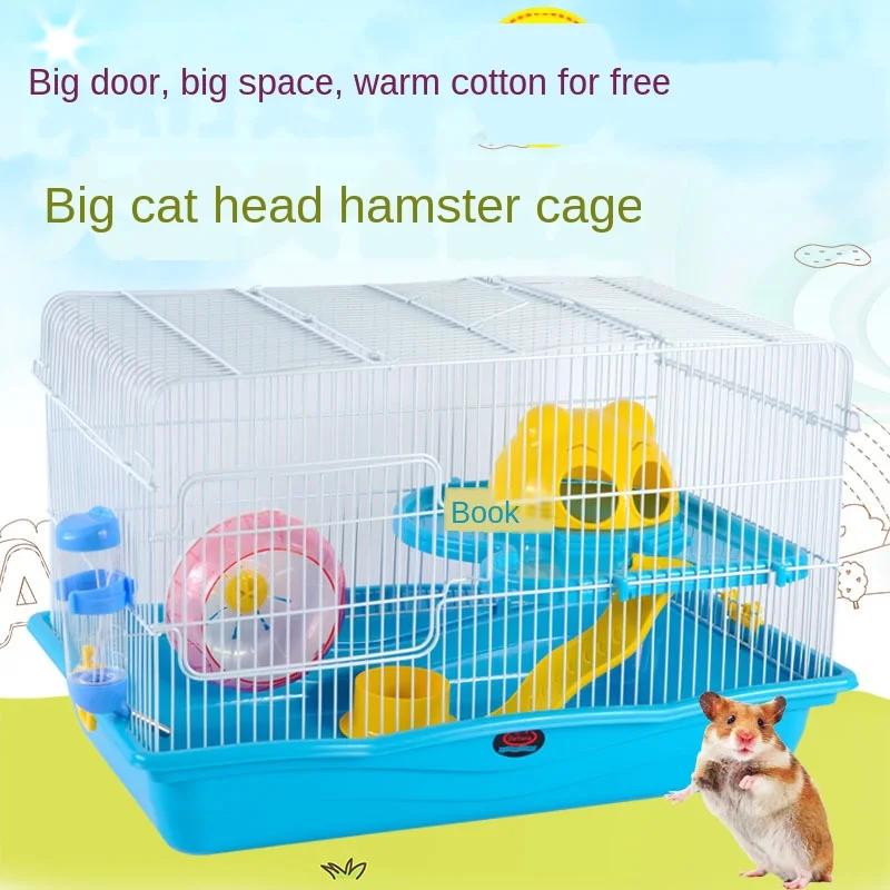 Pet GuineA свинка хомяк клетка Хрустальная 3 этажная замок аксессуары для