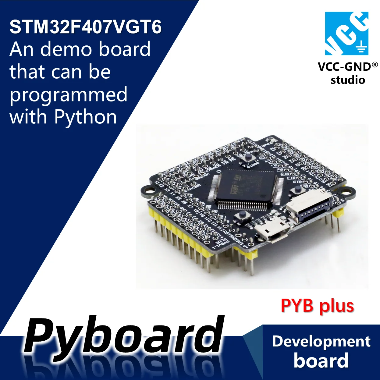 Pyboard V1.1 PYB plus V11 MicroPython STM32F407VGT6 демо плата основная кожа питона|Демонстрационные