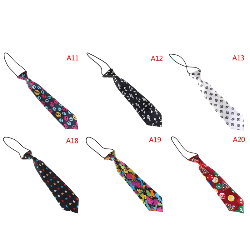 Милый детский галстук для свадебной вечеринки костюм Детский яркий с принтом