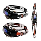 Ремешок для смарт-часов Honor Band 5 и Band 4, сменный браслет на запястье для Huawei Honor Band 4  5 с плетеной веревкой и кожаным ремешком