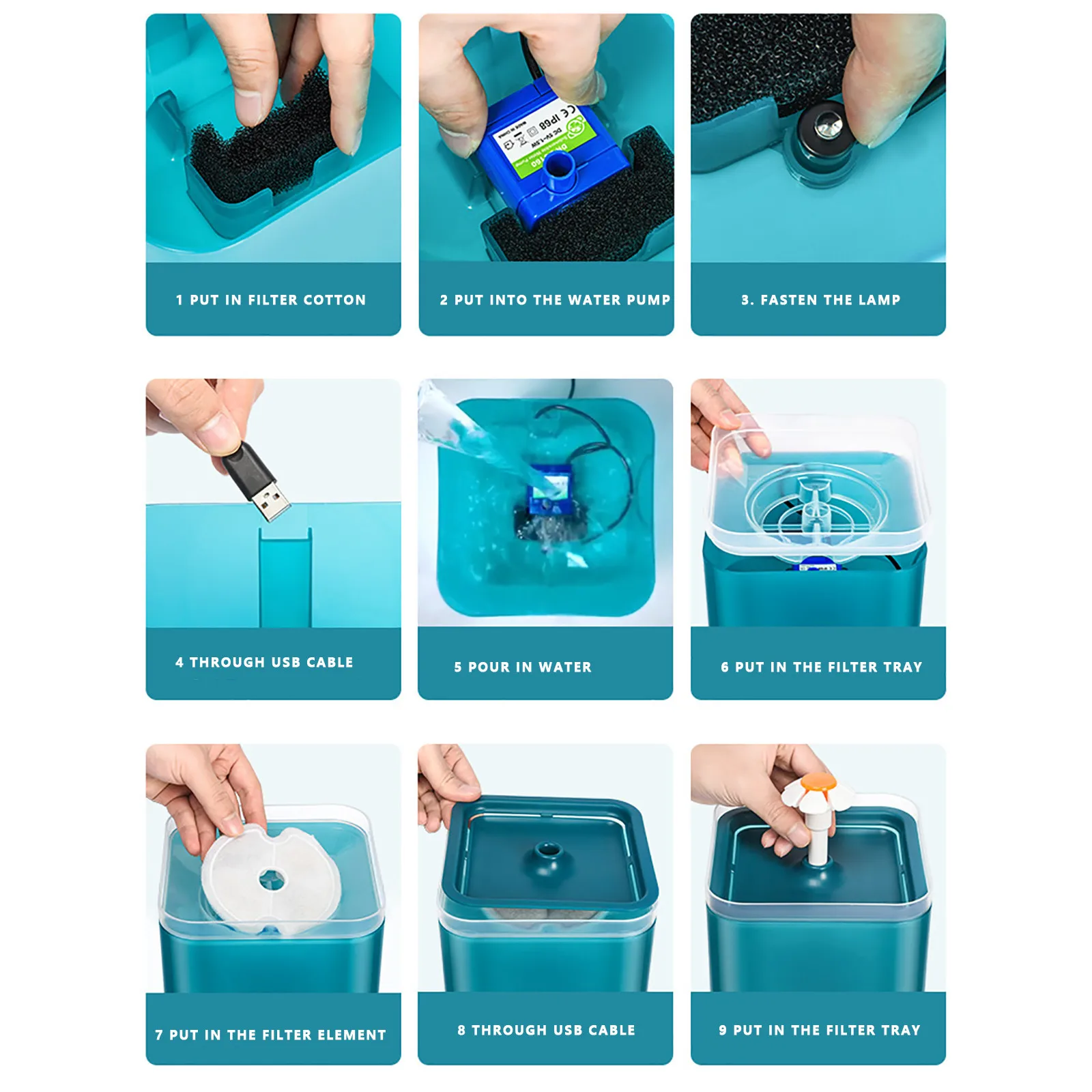 

Pet Water Dispenser Charging Automaticfountain With Ledwater Level For Cats Dogs Container Led Water Level Display For Dogs Cats