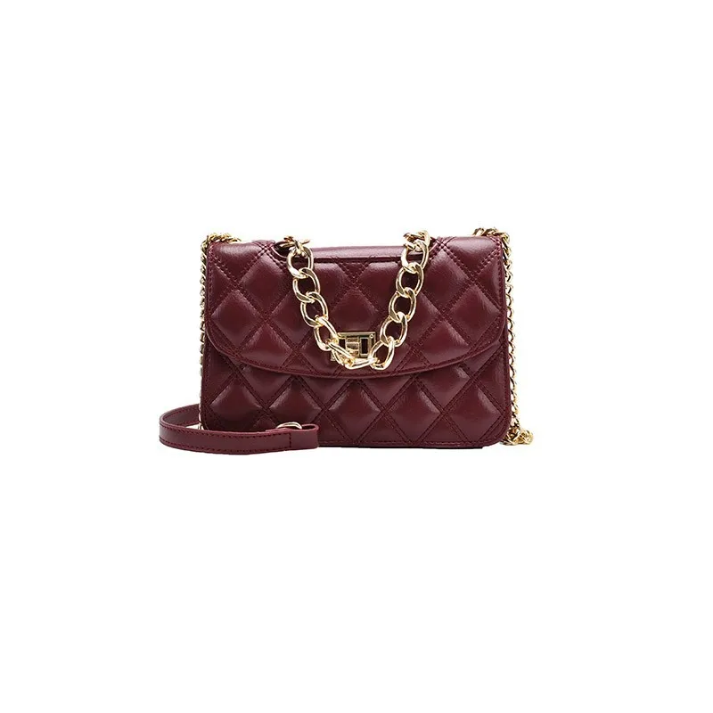 

Women's 2021 new shoulder bag PU messenger bag net red handbag