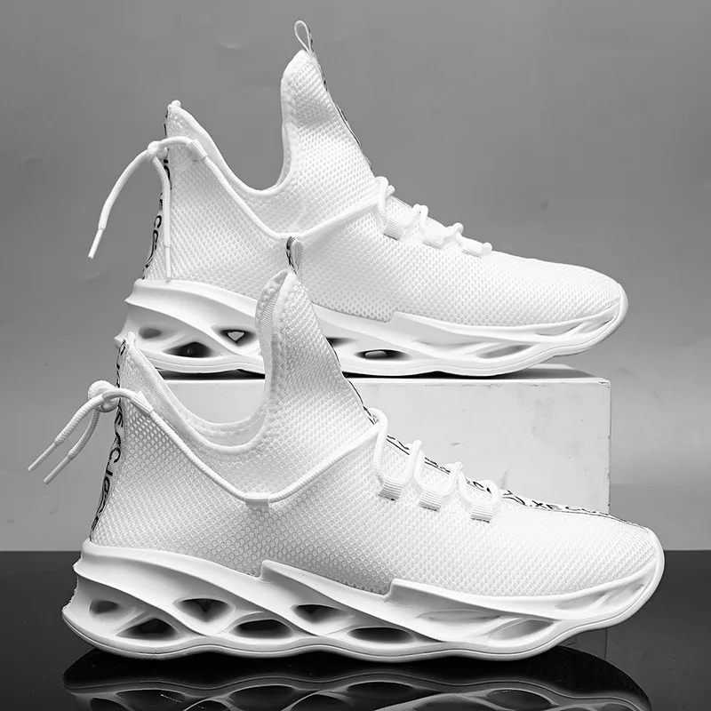 Кроссовки мужские высокие дышащие сетчатые удобные легкие повседневная