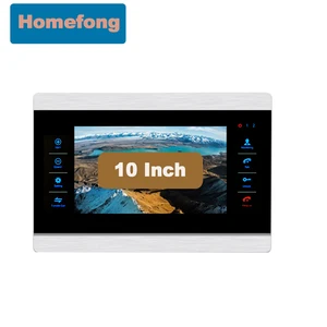 homefong 10 inch video door phone indoor monitor record talk call transfer multiple system supported free global shipping