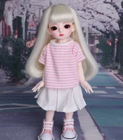 16 scale bjd doll cute kid girl bjdsd resin figure doll diy model toy gift full set with clothesshoeswig a0302vanilla yosd