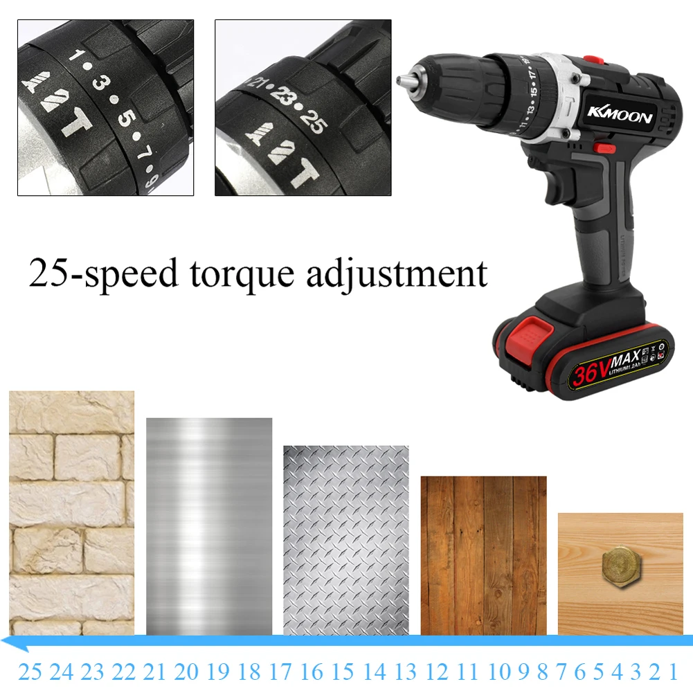 Аккумуляторная электрическая дрель шуруповерт мощная Беспроводная