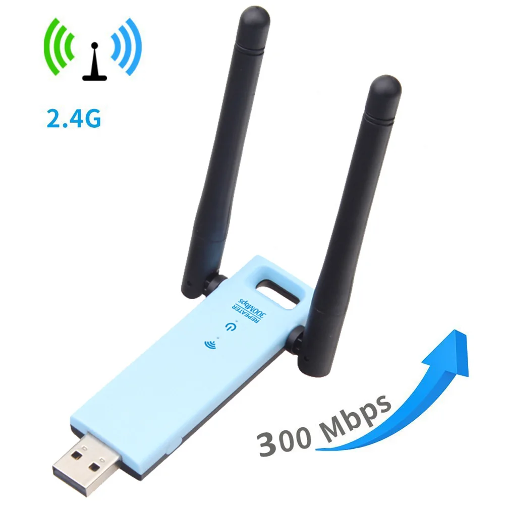 

300Mbps Internet Home Mini Dual Antenna Office Hotel Signal Amplifier High Speed Portable USB Interface Wireless Booster Durable