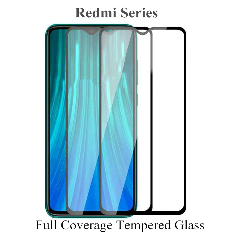 2 шт Полное покрытие из закаленного стекла для Xiaomi Redmi Note 8 Pro Защитное стекло